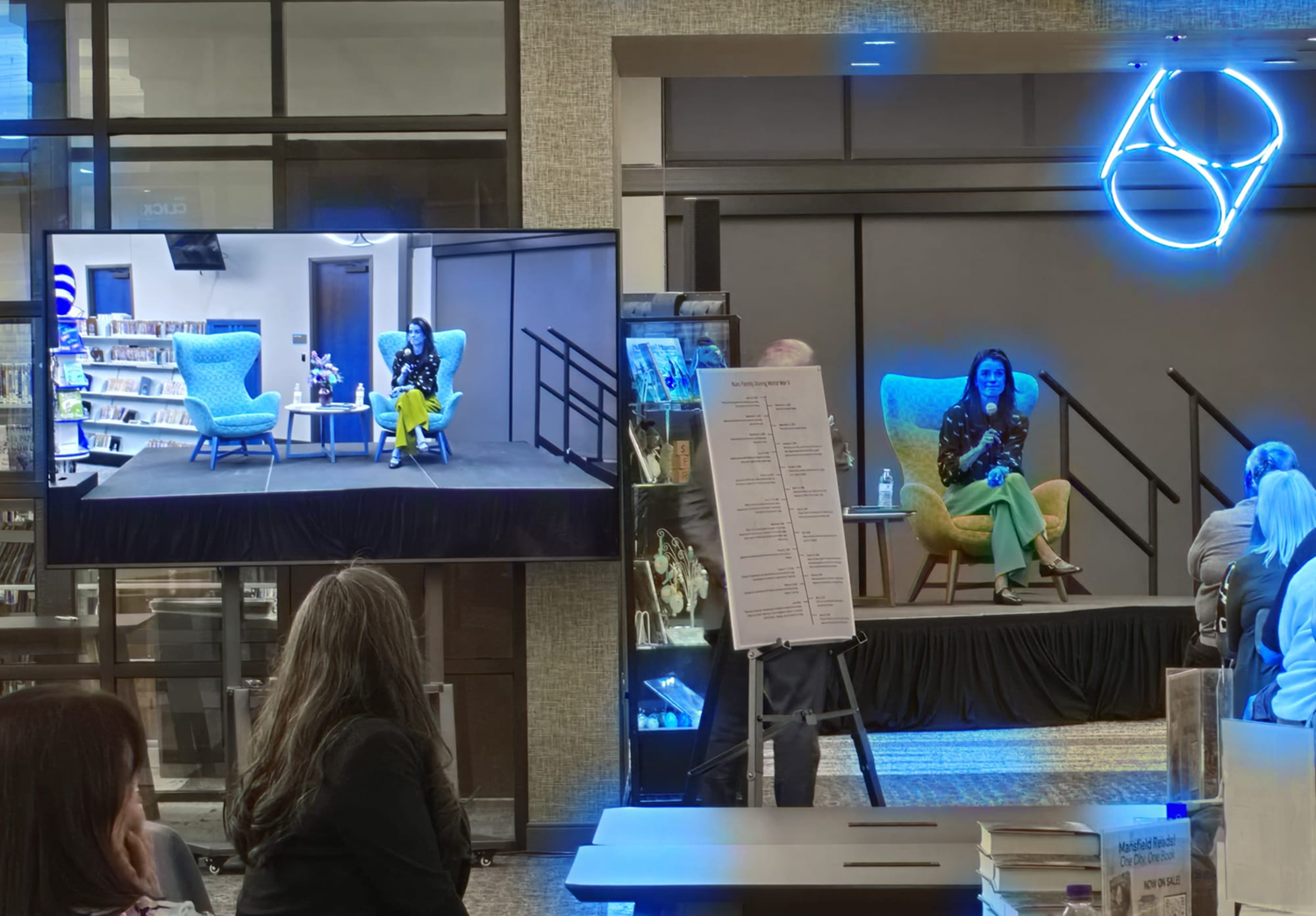 Biografa produced author and subject event at local library